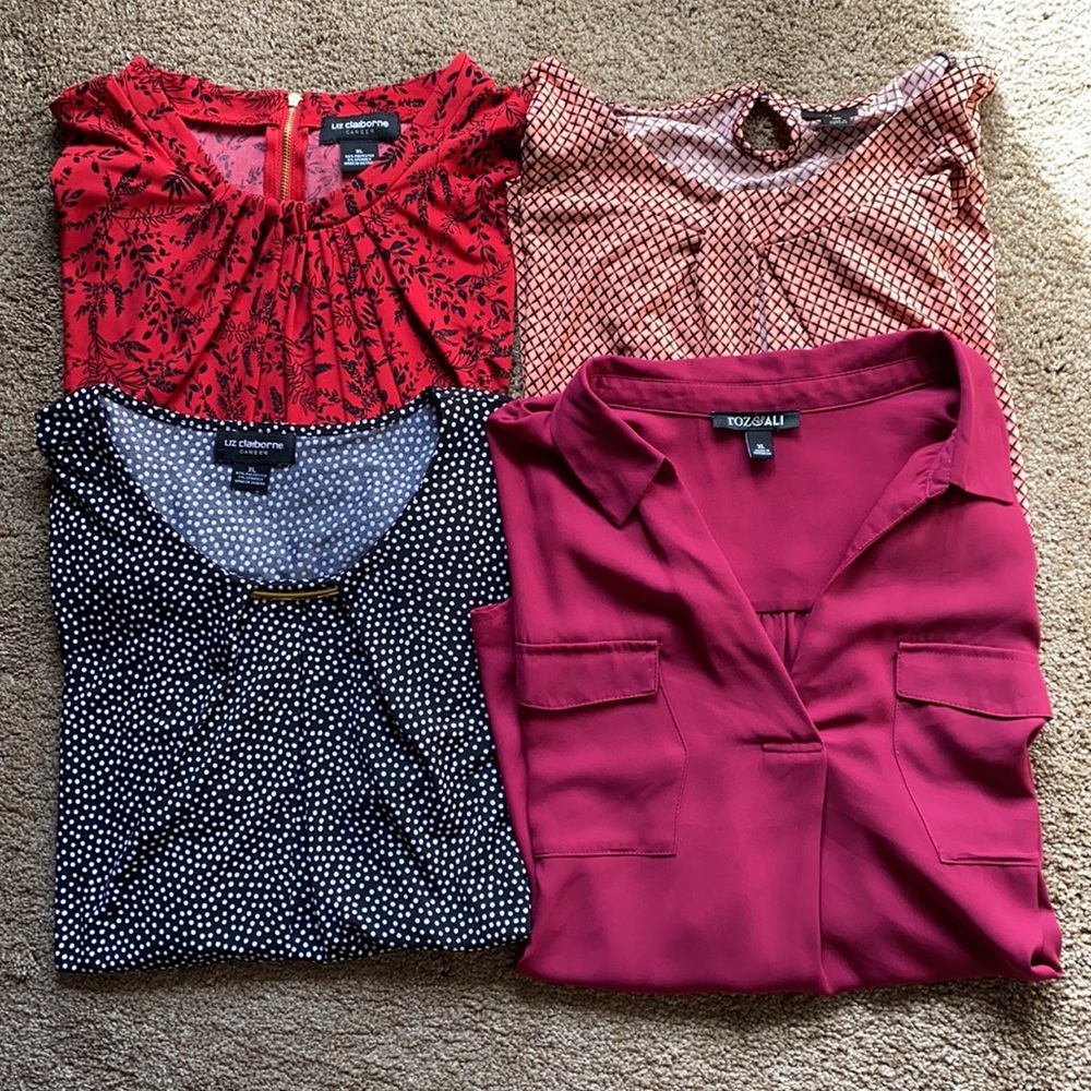 4/$15.  Ladies Short Sleeve Ladies tops.